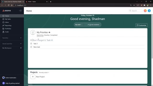 Asana Clone with React & Redux смотреть онлайн