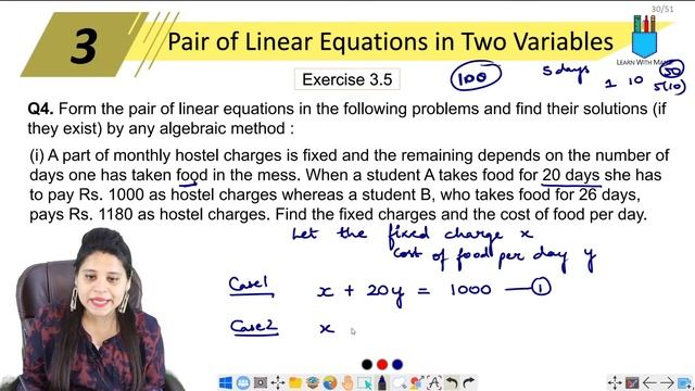Class 10 Maths | Chapter 3 | Exercise 3.5 Q4 i | Pair Of Linear Equations in Two Variables | NCERT смотреть онлайн