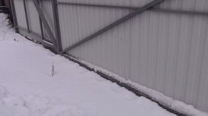 Откатные ворота с верхней балкой