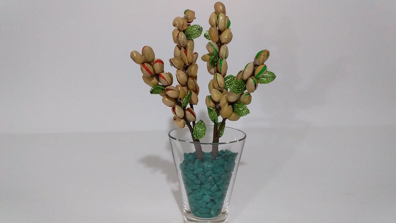 Бисероплетение. Рукоделие.Цветы из бисера.Декоративные веточки. Фисташки.Мастер класс. Пошаговый МК смотреть онлайн