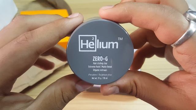 Helium ZeroG Hair Styling Clay For Men-Unboxing