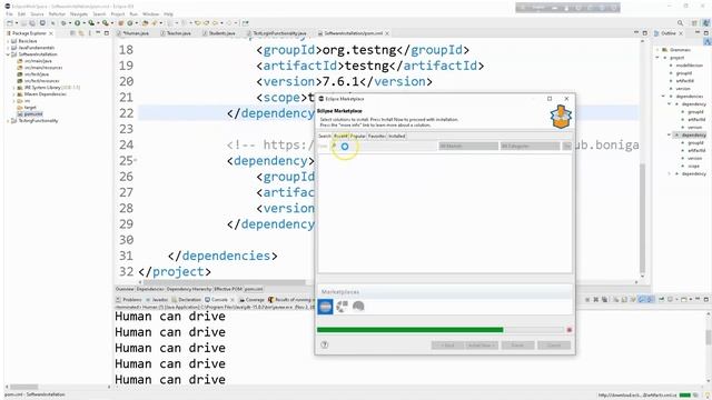 HOW TO INSTALL SELENIUM-JAVA, TESTNG, WEBDRIVERMANAGER? смотреть онлайн