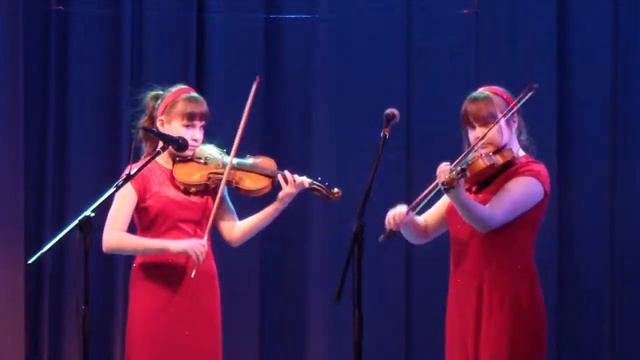 Степанова Марина и Киреева Юля, дуэт скрипачей, Фролов - Шутка-сувенир смотреть онлайн