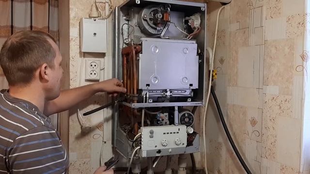 Замена Теплообменника на Котле BOSCH 4000 смотреть онлайн