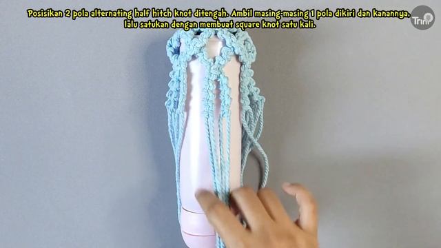 Macrame Bottle Holder Tutorial | DIY Macrame Water Bottle Bag | Macrame Tumbler Bag смотреть онлайн