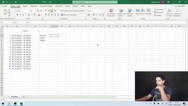 Como calcular juros compostos no Excel usando a fórmula M = C(1+i)t смотреть онлайн