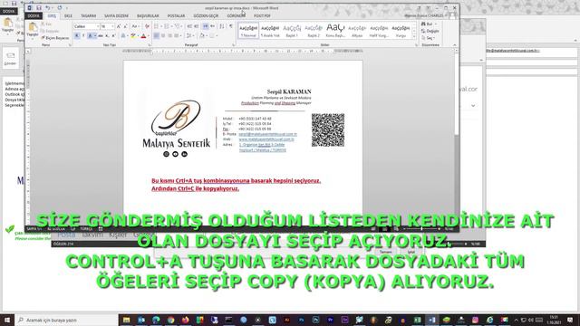 MS OUTLOOK E-POSTALARA OTOMATİK QR IMZA EKLEME смотреть онлайн