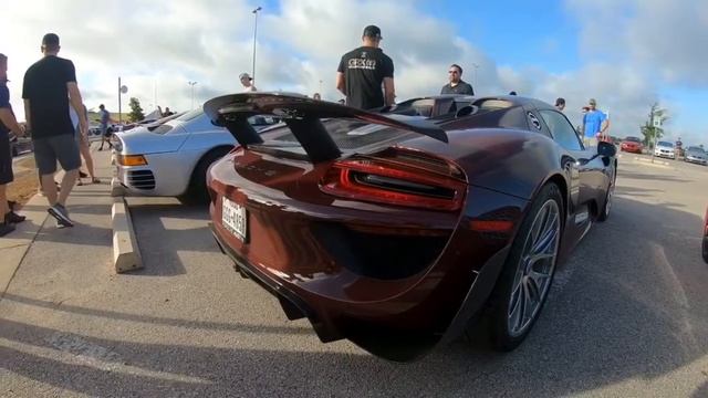 Porsche 918 Spyder - Cars and Coffee Austin July 2018 смотреть онлайн