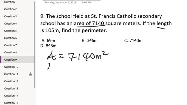 Loyola Jesuit College Entrance Mathematics Past Questions and Answers 2021/2022 part 1 смотреть онлайн