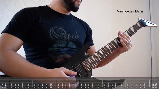 Chemical Guitabs- Rammstein - Mann gegen Mann (cover+ lyrics+tabs) смотреть онлайн