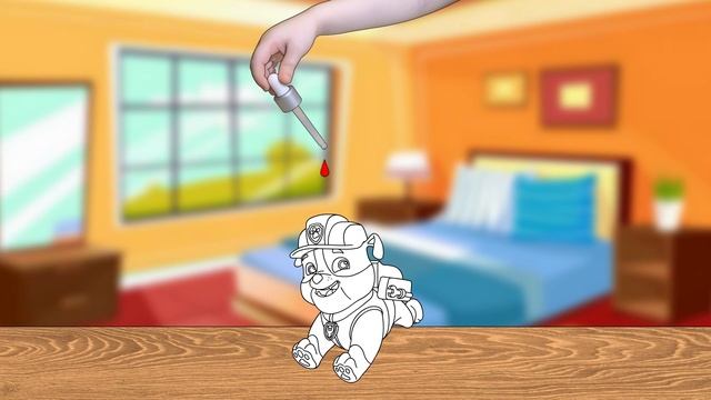 ЩЕНЯЧИЙ ПАТРУЛЬ. Раскраска для малышей. Изучение цветов. смотреть онлайн