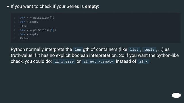 Truth value of a Series is ambiguous. Use a.empty, a.bool(), a.item(), a.any() or a.all() смотреть онлайн