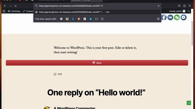 [ WordPress ] Social Media Share Buttons & Social Sharing Icons Plugin v2.8.3 - Reflected XSS смотреть онлайн