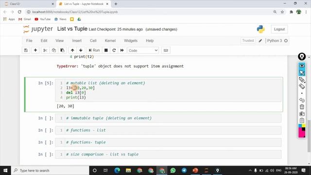 Learn Python in TAMIL | List Vs Tuple in Python | [TAMIL] смотреть онлайн