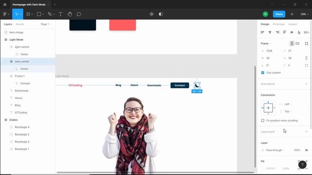 Convert Figma Design To Real Website (Homepage with Dark Mode) - 1 смотреть онлайн