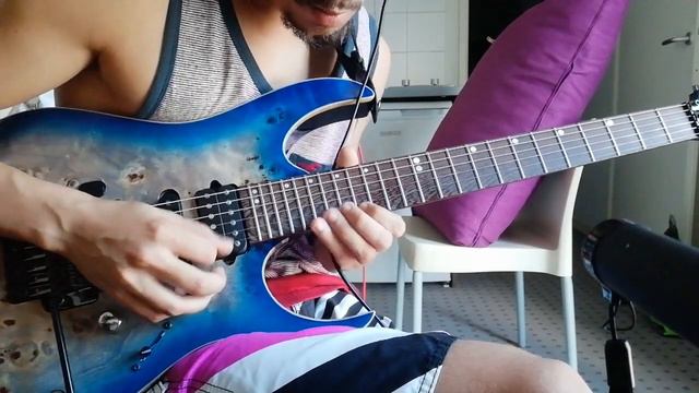 ibanez rg1070PBZ funk blues improvisation смотреть онлайн