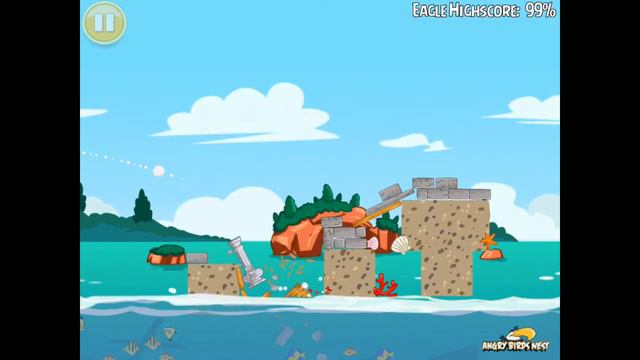 Angry Birds Seasons Piglantis 2-1 100% Feather Mighty Eagle Walkthrough смотреть онлайн