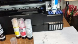 Заправка чернилами МФУ Epson L8180