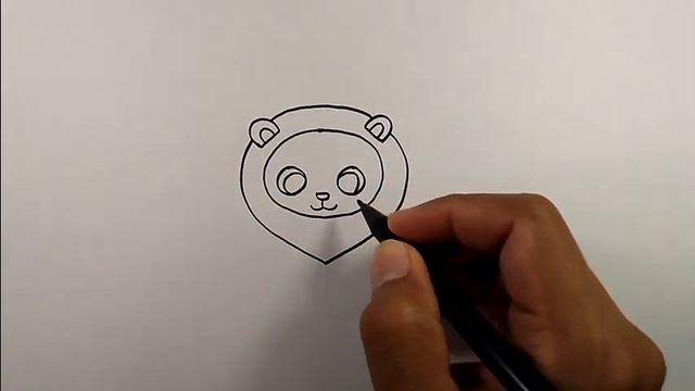 How to draw animals lion | Easy Drawings смотреть онлайн