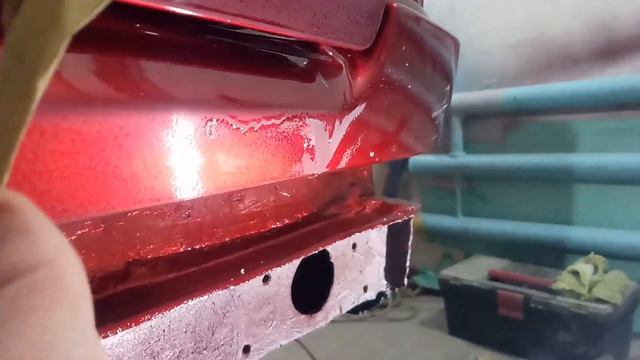 Как убрать подтёк лака после покраски авто смотреть онлайн