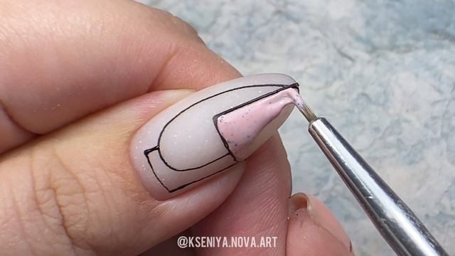 Как укрепить длинные ногти? | Рисуем тонкие линии паутинкой | Быстрая геометрия на ногтях смотреть онлайн