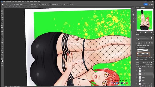 Momokun Makima Chainsaw Man  Anime Cosplay Fan Art  Drawing