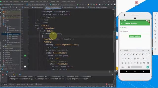 Building the delete and count student Screens by Flutter with SQLite(student model example)part#6 смотреть онлайн