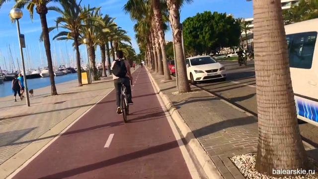 Морская набережная, Пальма, Майорка / Paseo Maritimo Palma, Mallorca смотреть онлайн