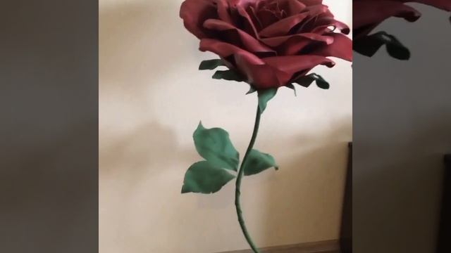 Бордовая роза из изолона смотреть онлайн