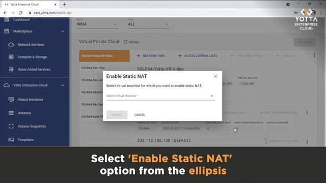 Yotta Enterprise Cloud Portal Detailed Walkthrough - Showcasing IP Add, NAT, ACL Rule, Auto-scaling смотреть онлайн