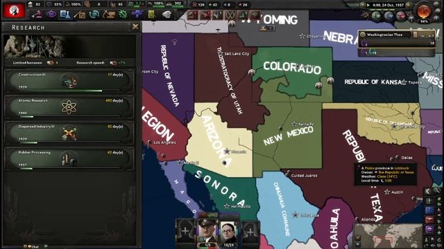в северной америке вылеты мешают хойщикам спать | Hearts of Iron 4: North America Divided смотреть онлайн