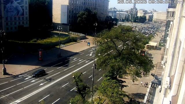 Веб-камера Киев Европейская площадь + Майдан 2023 05 26 смотреть онлайн