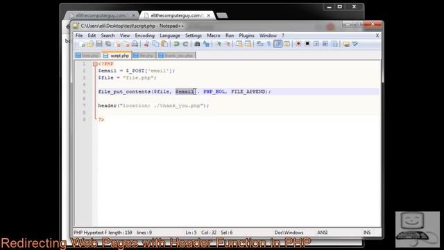 PHP Programming Part 11: Redirecting Web Pages with Header Function in PHP смотреть онлайн