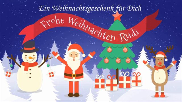 Frohe Weihnachten Rudi - Ein Weihnachtsgeschenk Für Dich