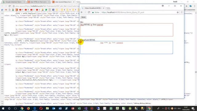Asp C#: Convert HTML to Text Code Example 2 смотреть онлайн