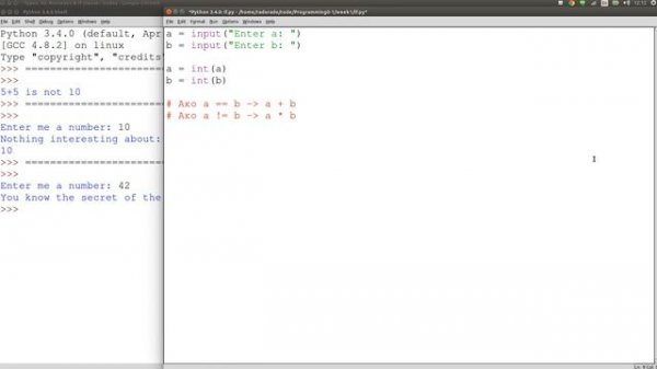 Програмиране 0 - Булев тип - True. False. If конструкция в Python