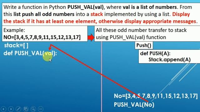 STACK IN PYTHON QUESTION – 3 WITH SOLUTION смотреть онлайн