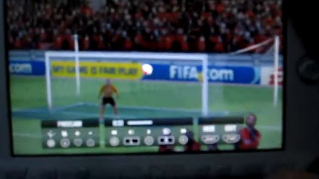 PSP FIFA 2009 - Rooney freekick смотреть онлайн