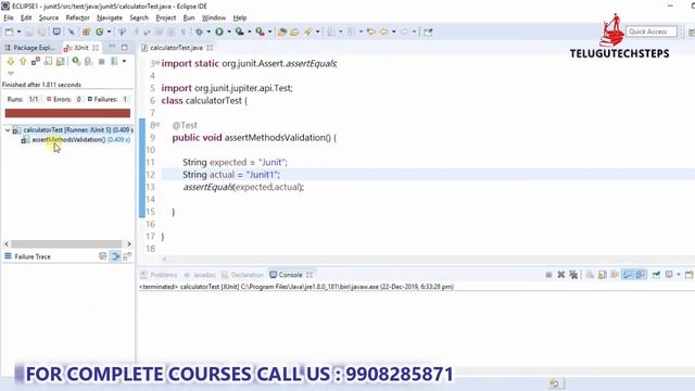 JUNIT 5 ASSERTIONS PROGRAMMING-1 смотреть онлайн