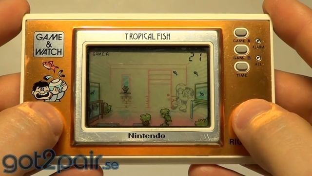TROPICAL FISH TF-104 - Nintendo Game & Watch смотреть онлайн