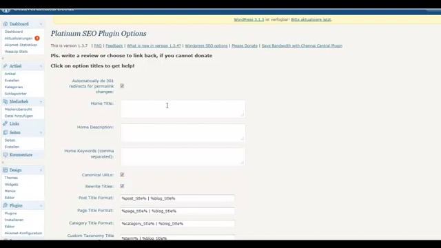 Platinum SEO Pack - Wordpress Plugin смотреть онлайн