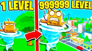 СОЗДАЛ САМЫЙ СИЛЬНЫЙ ТОРНАДО В МИРЕ ЗА 5 МИНУТ! НУБ И ПРО ВИДЕО ROBLOX Tornado Simulator