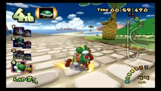 Classic Game Room - MARIO KART DOUBLE DASH for Gamecube review смотреть онлайн