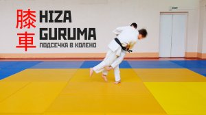 HIZA GURUMA / Подсечка в колено под отставленную ногу / 膝車