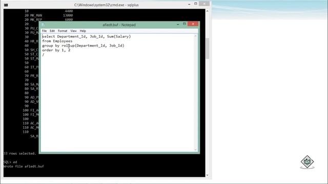 Oracle - SQL - Advanced Grouping смотреть онлайн