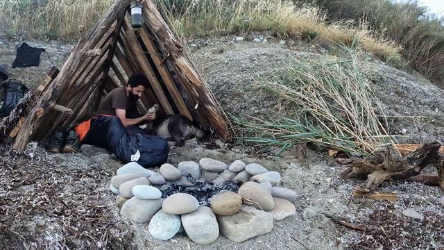 3 DAYS Solo Survival (NO FOOD, NO WATER) Catch And Cook, OCTOPUS - Rain Camping, Bushcraft Shelter