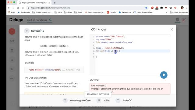Syntax errors in Deluge script смотреть онлайн