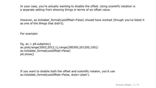 PYTHON : prevent scientific notation in matplotlib.pyplot смотреть онлайн