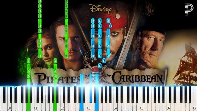 Pirates of the Caribbean Piano Tutorial [Intermediate] смотреть онлайн