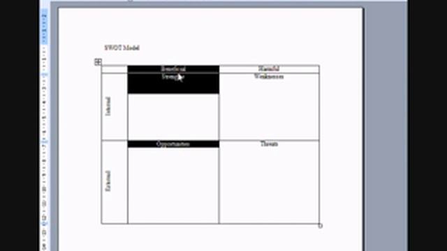 Example SWOT Analysis created using MS Word and SWOT action tracker using Excel смотреть онлайн